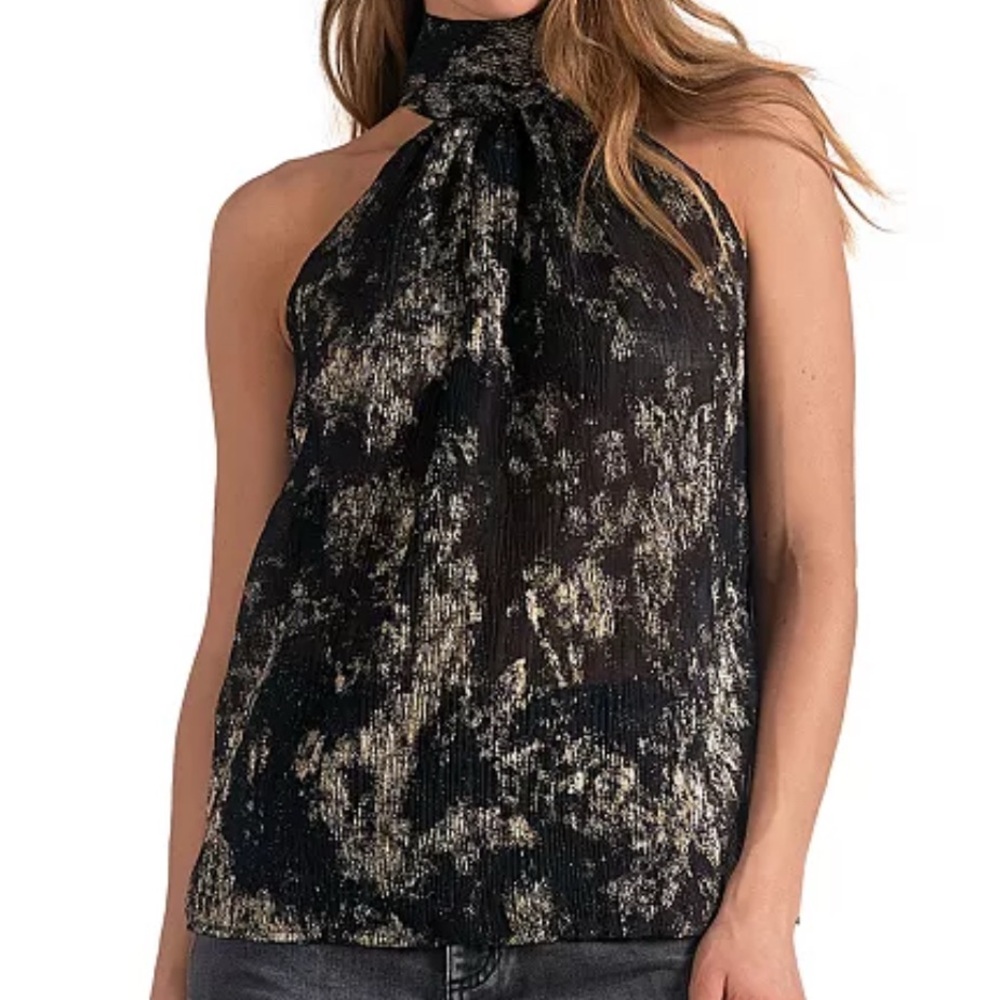Elan Black and Gold Tank Top